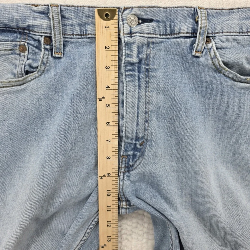 Levis 511 Slim Straight Jeans Mens 38x32 Blue Denim Mid Rise Stretch 04511-2305